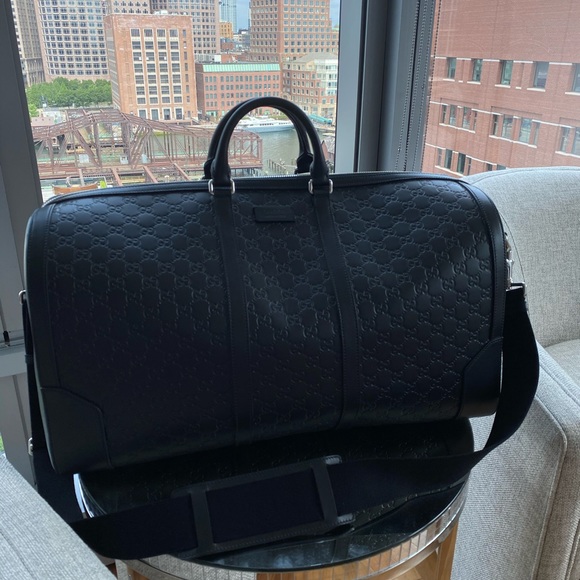 GUCCI BLACK LUGGAGE BAG - Picture 1 of 9